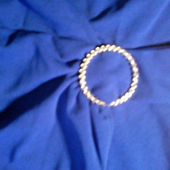 2 Item Bundle NWT Luxology Women’s Faux Wrap Dresses XL Blue/Sparkle Black - Picture 4 of 11